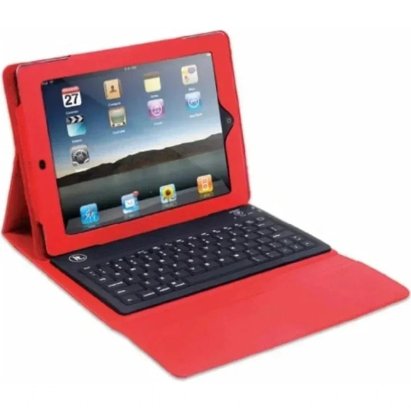 Red Innovative Technology Case with Bluetooth Keyboard For Apple iPad - Picture 6 of 6
